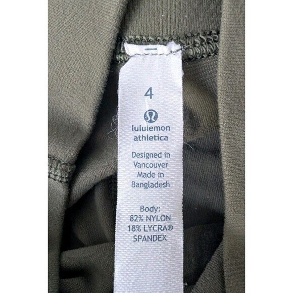 Lululemon Leggings Olive Green Women's Sz 4 w/ 29.5" Inseam - Picture 3 of 10